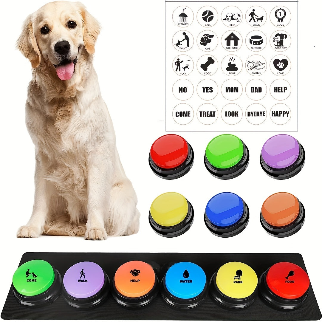 Teach Your Dog to Talk! Recordable Communication Buttons for Pets - Premium Interactive Training Kit