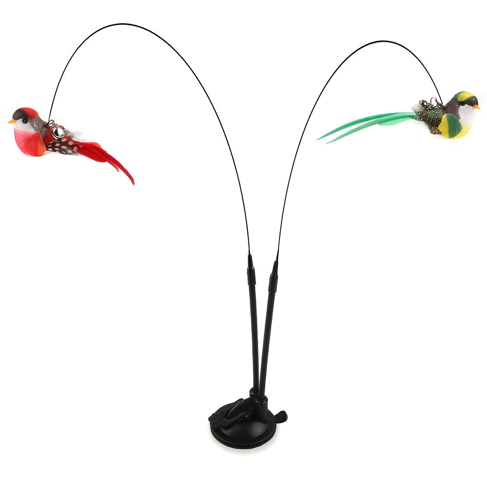 Self-Play Suction Cup Cat Toy | Interactive Simulation Bird to Keep Indoor Cats Active
