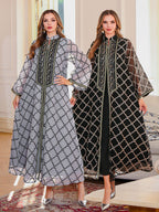 Ms. abaya elegant dress embroidered robe