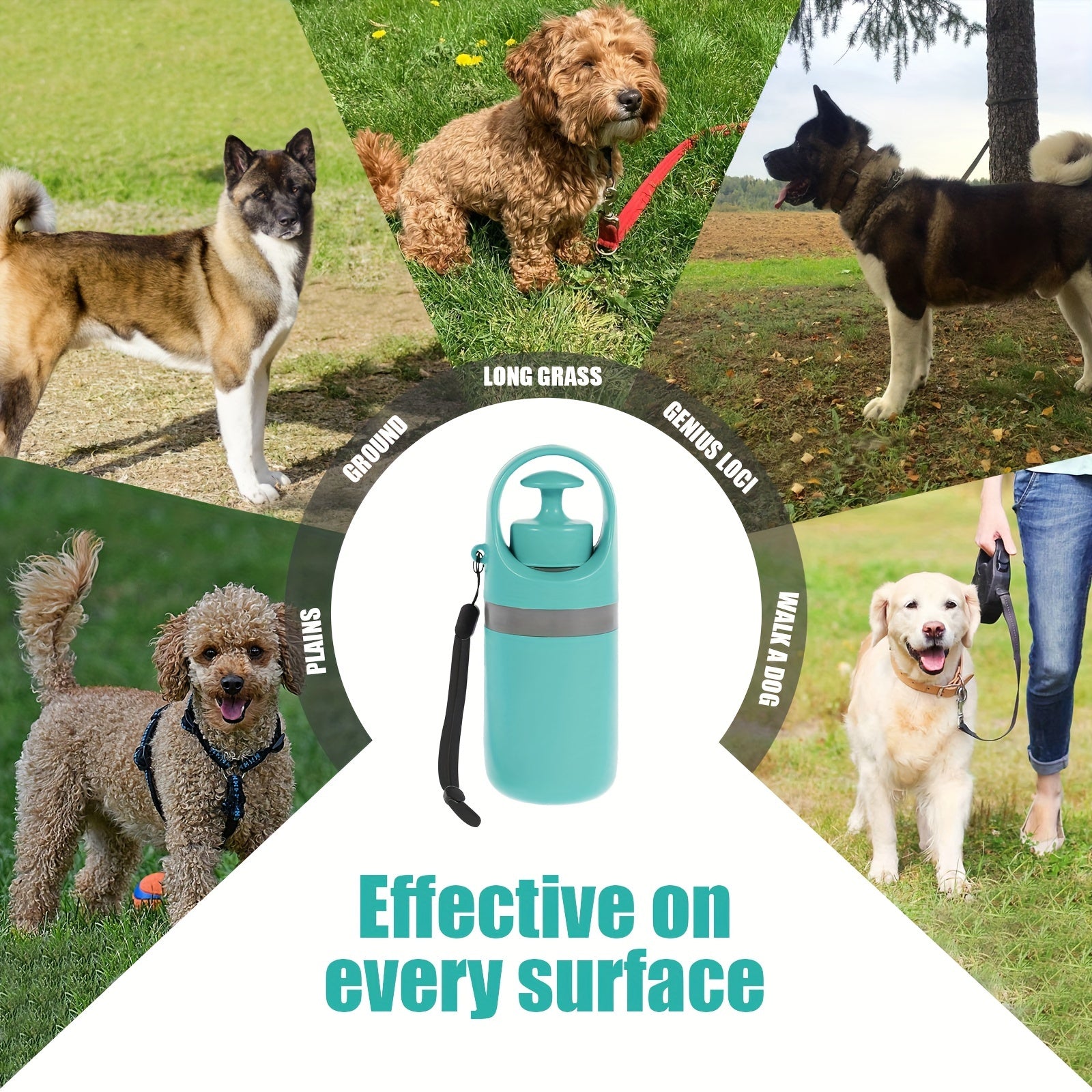 No-Touch Six-Claw Pet Waste Grabber - Sanitary & Lightweight Poop Scooper for Walks