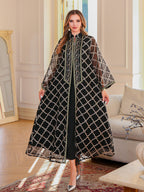 Ms. abaya elegant dress embroidered robe