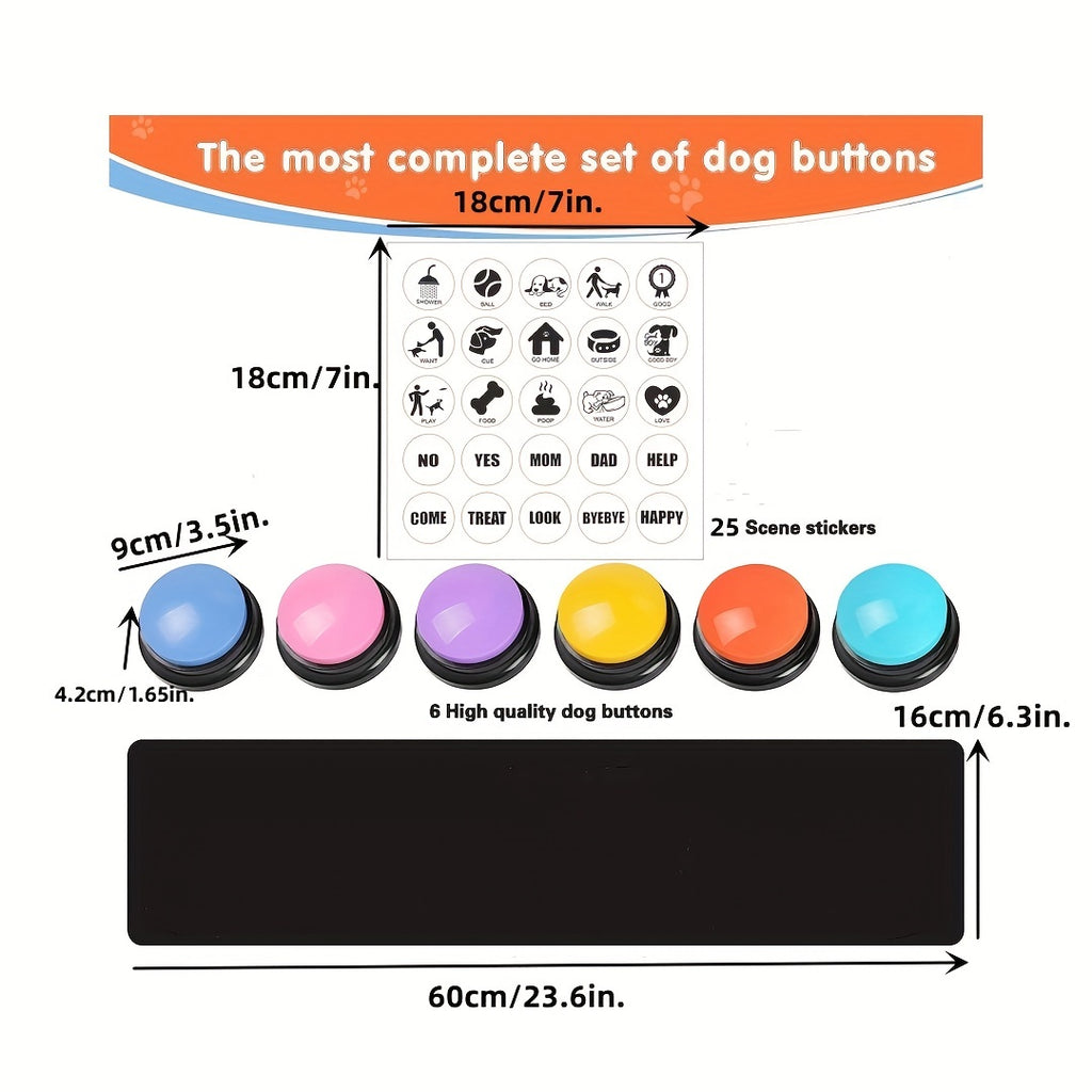 Teach Your Dog to Talk! Recordable Communication Buttons for Pets - Premium Interactive Training Kit