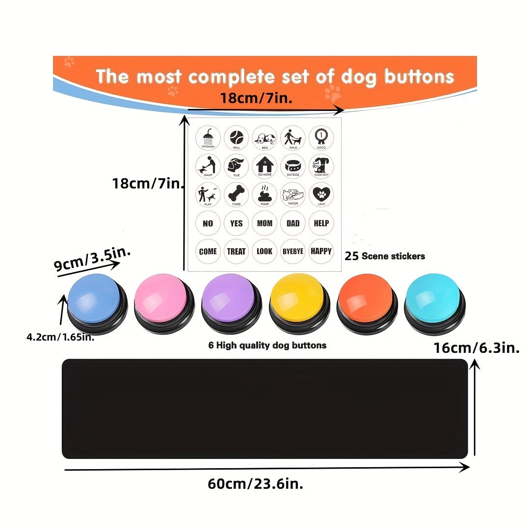 Teach Your Dog to Talk! Recordable Communication Buttons for Pets - Premium Interactive Training Kit