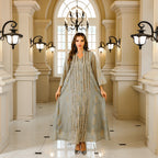 Muslim women's abaya with sequins