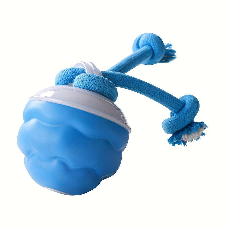 Interactive Dog Ball Toy - Sma Self-Moving Chase Buddy with Ropes, USB Rechargeable & 3 Play Modes for Boredom Relief