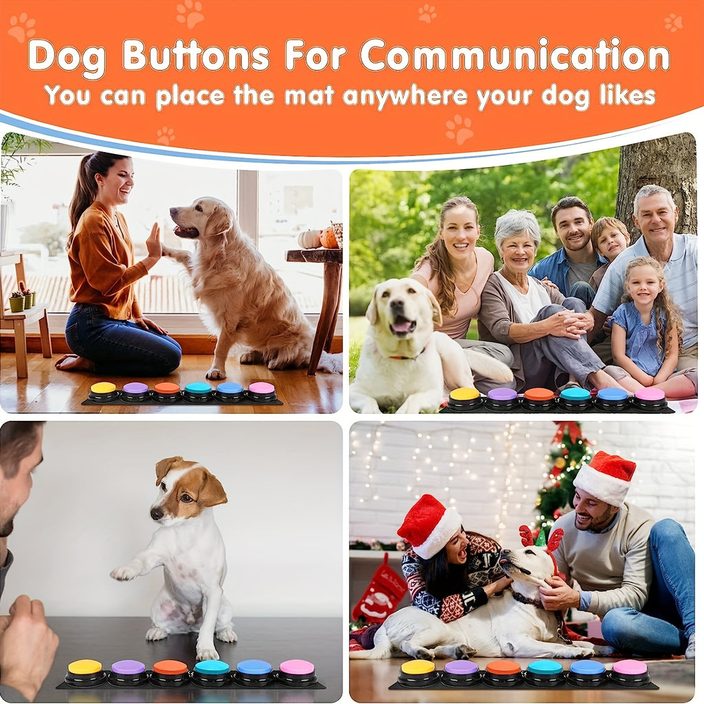 Teach Your Dog to Talk! Recordable Communication Buttons for Pets - Premium Interactive Training Kit