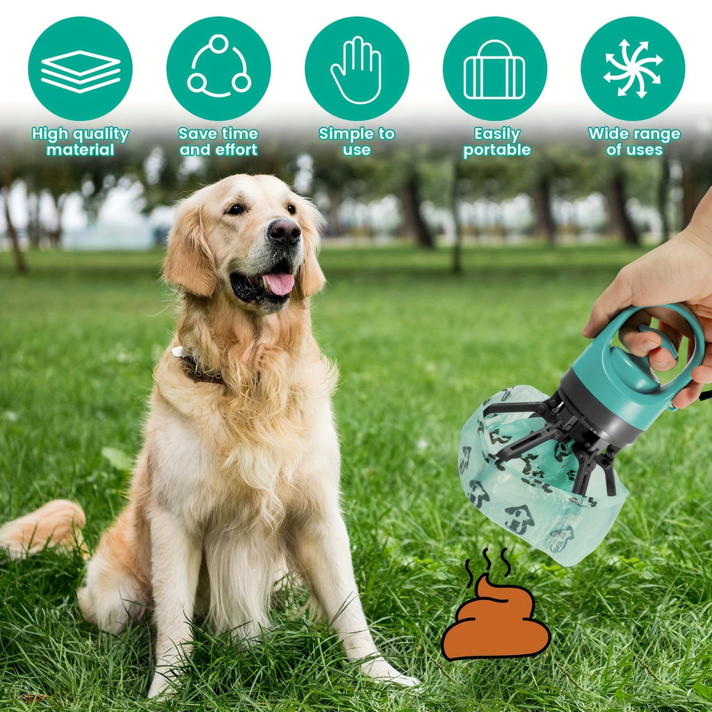 No-Touch Six-Claw Pet Waste Grabber - Sanitary & Lightweight Poop Scooper for Walks