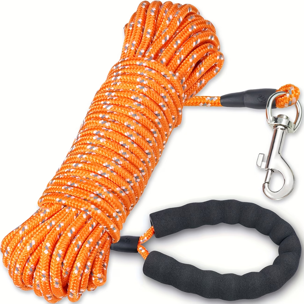 Long Reflective Nylon Dog Leash, Heavy Duty Durable Walking Training Rope For Small Medium Large Dogs