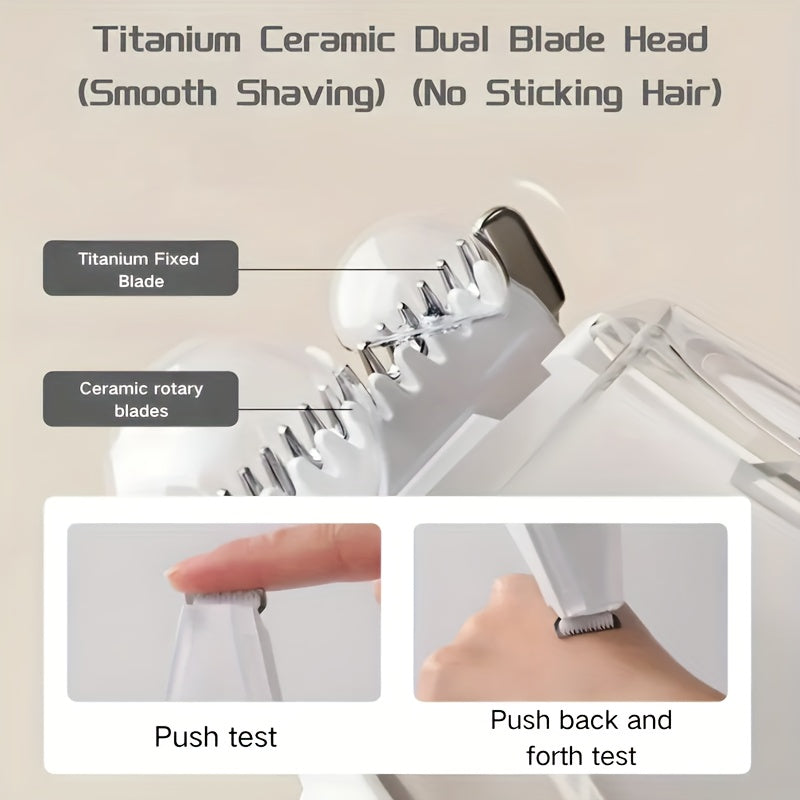 Professional Pet Paw Trimmer - Ultra-Quiet & Safe Dog Hair Clipper for Paws, Eyes, Ears, and Rump