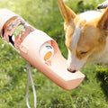 Foldable Portable Pet Travel Bottle: All-in-One Water & Food Dispenser. Durable, Leak-Proof, and Easy to Clean. The Perfect Hydration Choice for Dogs and Cats on the Go.