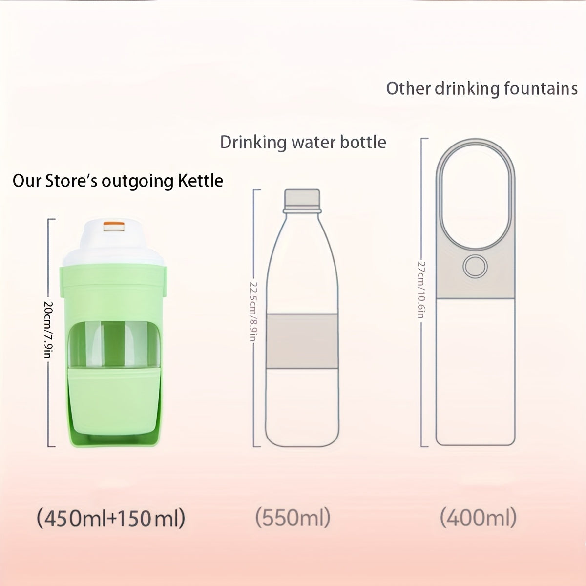 Foldable Portable Pet Travel Bottle: All-in-One Water & Food Dispenser. Durable, Leak-Proof, and Easy to Clean. The Perfect Hydration Choice for Dogs and Cats on the Go.