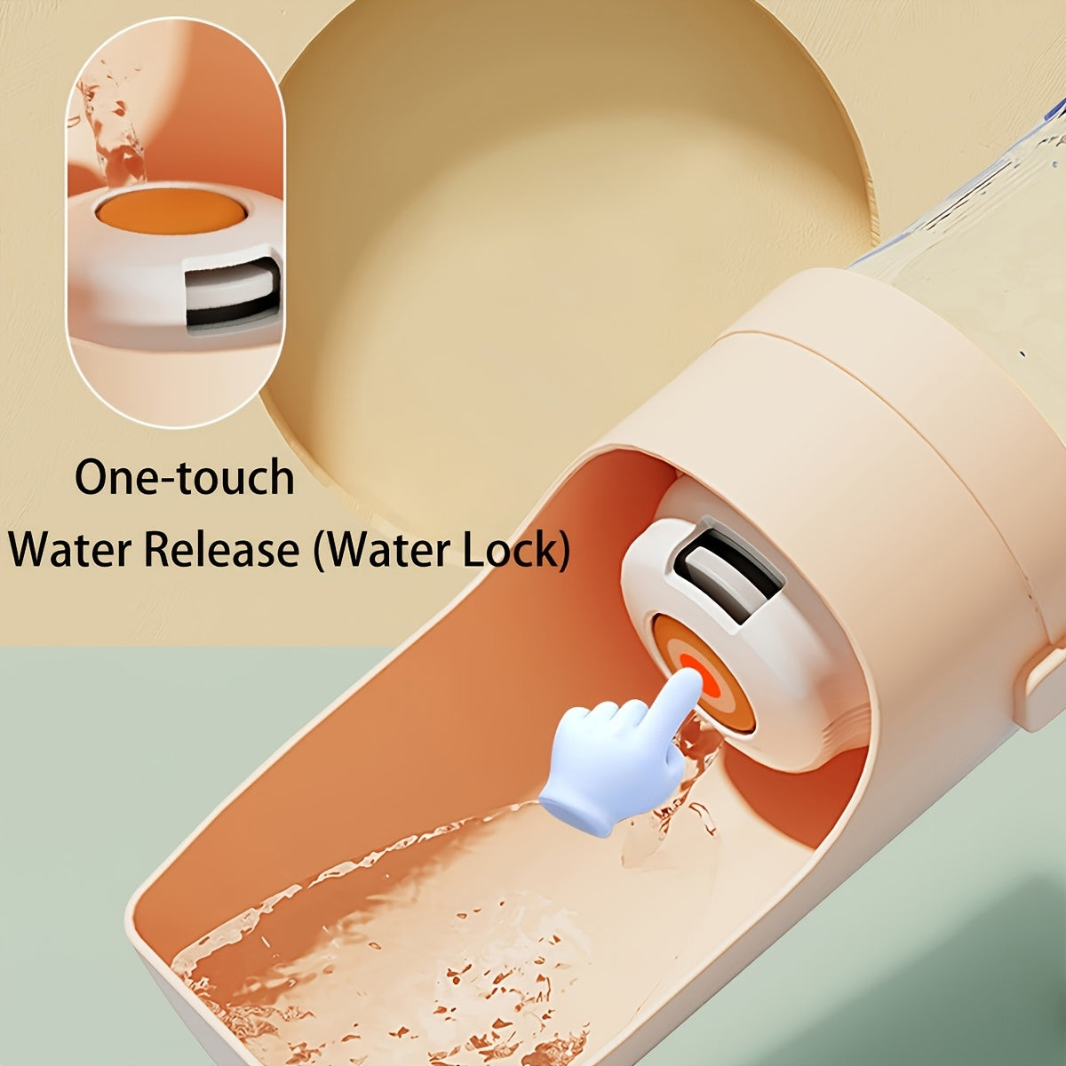 Foldable Portable Pet Travel Bottle: All-in-One Water & Food Dispenser. Durable, Leak-Proof, and Easy to Clean. The Perfect Hydration Choice for Dogs and Cats on the Go.