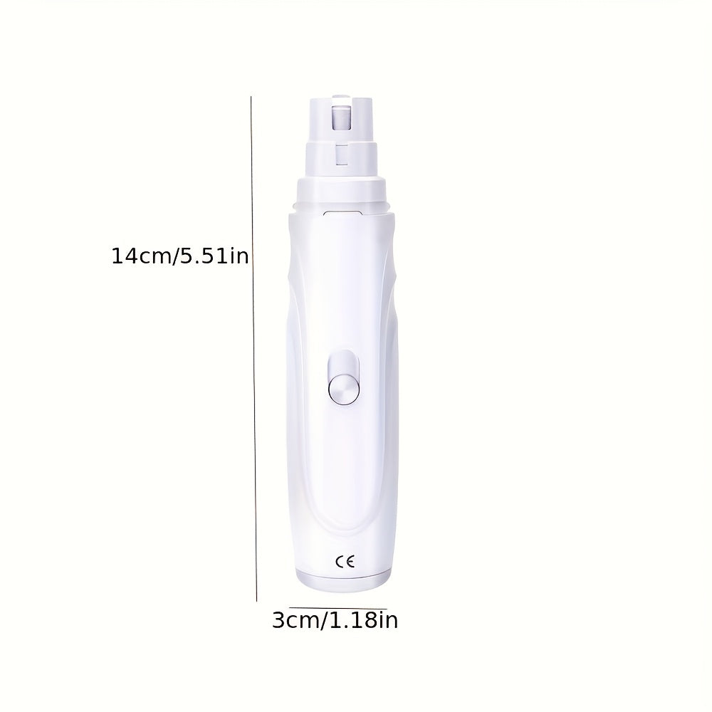 Professional Painless Dog Nail Grinder - Quiet Electric Pet Nail Trimmer for Dogs & Cats, Safe & Effective Grooming Tool for Pet Paw Care