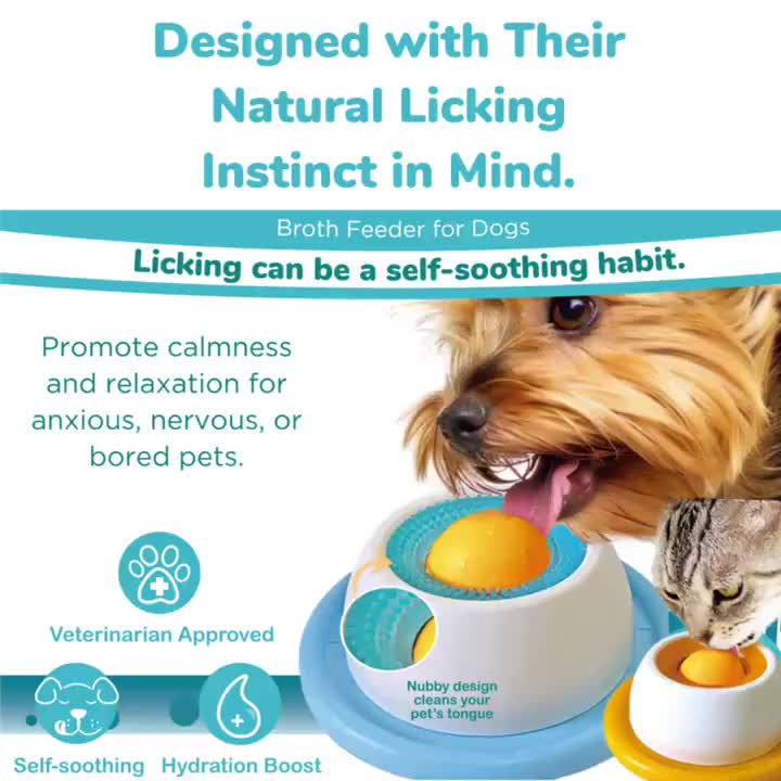 Anti-Tip Slow Feeder Cat Toy - Durable Chew-Resistant Puzzle Toy for Boredom Relief, Interactive Cat Lick Mat & Self-Play Pet Supplies